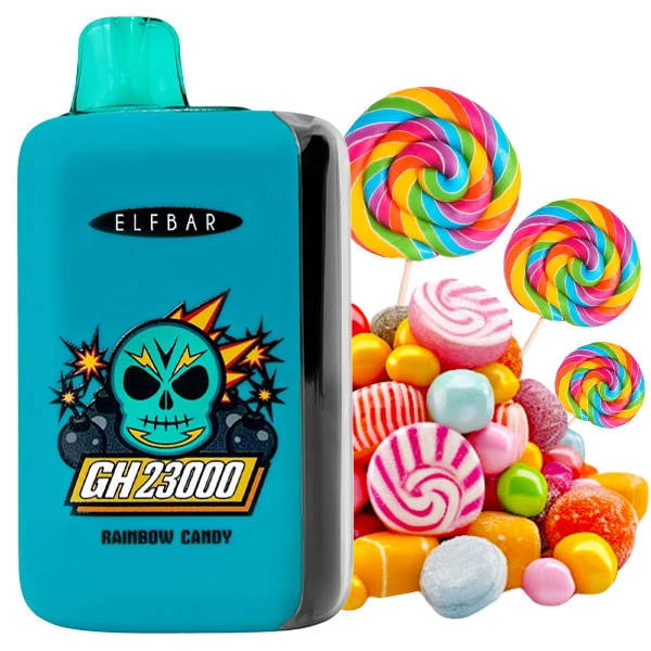Одноразова електронна сигарета Elf Bar GH Rainbow Candy (Рейнбоу Цукерка) (23000 затяжок) (2% Nic)
