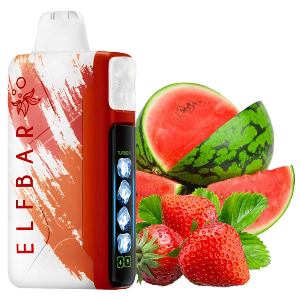 Одноразовая электронная сигарета Elf Bar Ice King Strawberry Watermelon (Клубника Арбуз) (30000 Затяжек)