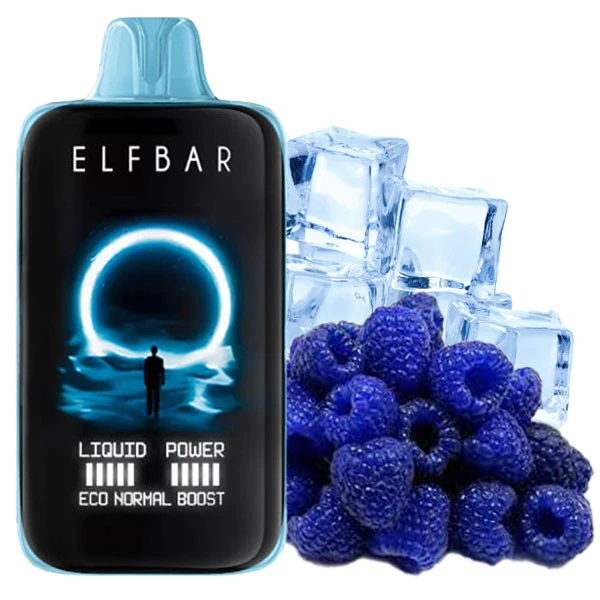 Одноразовая электронная сигарета Elf Bar MoonNight Blue Razz Ice (Блу Разз Лед) (40000 Затяжек)