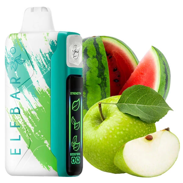 Одноразова електронна сигарета Elf Bar Nic King Sour Apple Watermelon (Сауер Яблуко Кавун) (30000 Затяжок)