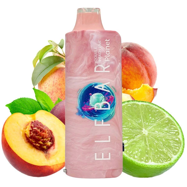 Одноразова електронна сигарета Elf Bar Planet Double Peach Lime (Подвійний Персик Лайм) (25000 Затяжок)