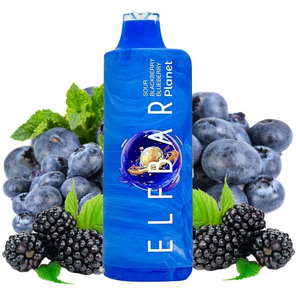 Одноразовая электронная сигарета Elf Bar Planet Sour Blackberry Blueberry (Сауэр Ежевика Черника) (25000 Затяжек)