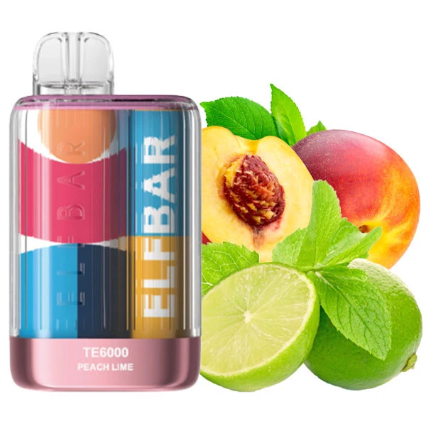 Одноразова електронна сигарета Elf Bar TE Peach Lime (Персик Лайм) (6000 Затяжок)
