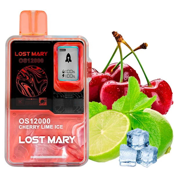 Одноразовая электронная сигарета Lost Mary OS Cherry Lime Ice (Вишня Лайм Лед) (12000 Затяжек)