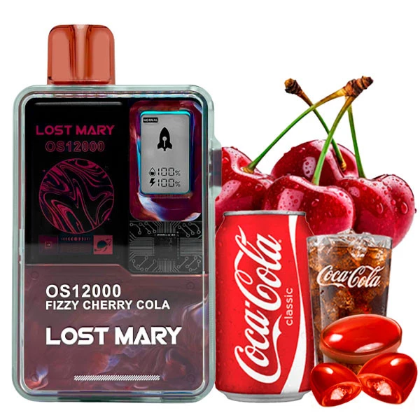 Одноразовая электронная сигарета Lost Mary OS Fizzy Cherry Cola (Физзи Вишня Кола) (12000 Затяжек)