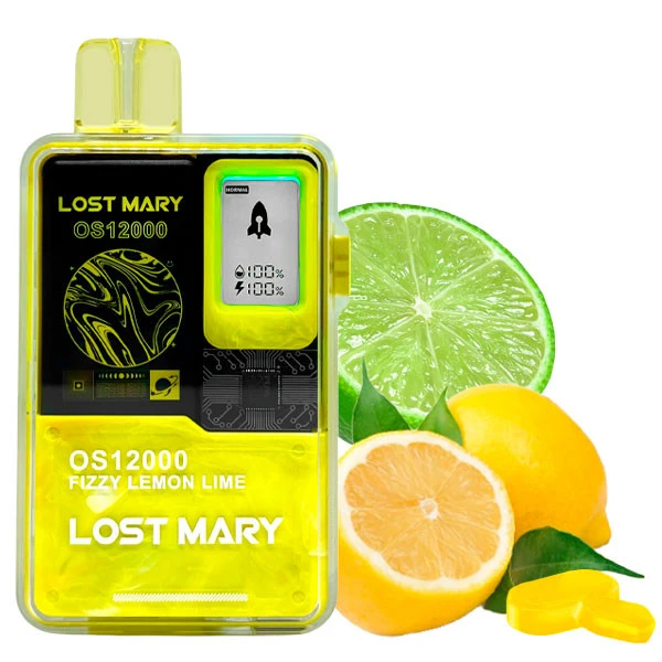 Одноразовая электронная сигарета Lost Mary OS Fizzy Lemon Lime (Физзи Лимон Лайм) (12000 Затяжек)