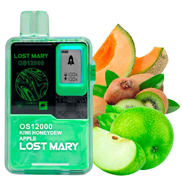 Одноразовая электронная сигарета Lost Mary OS Kiwi Honeydew Apple (Киви Дыня Яблоко) (12000 Затяжек)