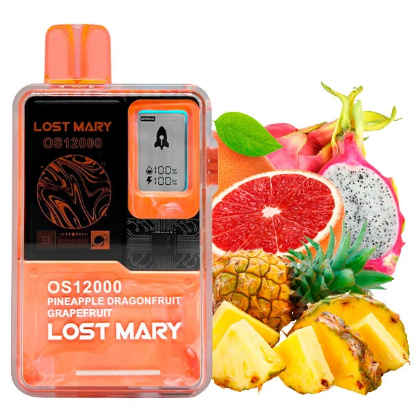 Одноразовая электронная сигарета Lost Mary OS Pineapple Dragonfruit Grapefruit (Ананас Питайя Грейпфрут) (12000 Затяжек)