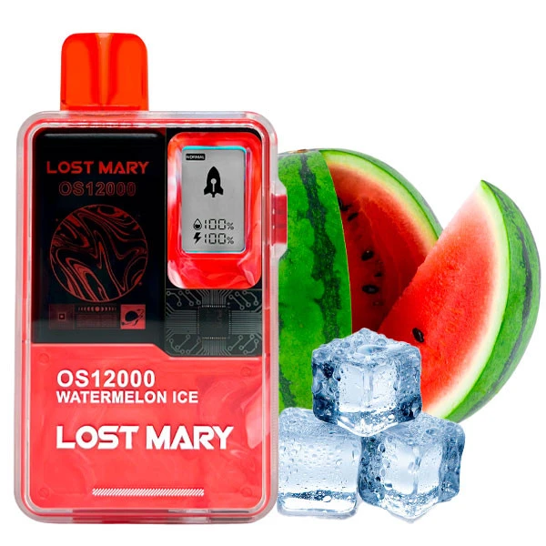 Одноразовая электронная сигарета Lost Mary OS Watermelon Ice (Арбуз Лед) (12000 Затяжек)