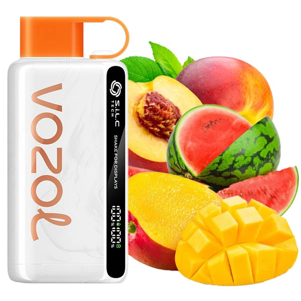 Одноразовая электронная сигарета Vozol Star Peach Mango Watermelon (Персик Манго Арбуз) (12000 Затяжек)