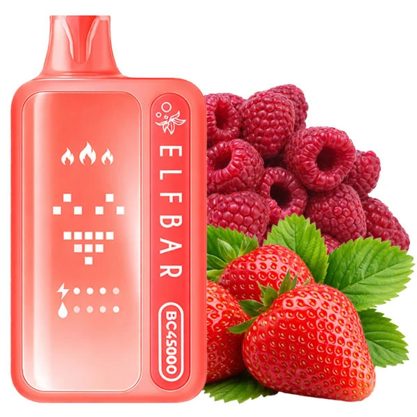 Одноразовая электронная сигарета Elf Bar BC Red Raspberry Strawberry (Рэд Распберри Строуберри) (45000 Затяжек)