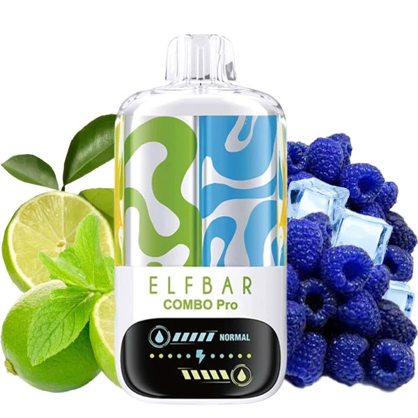 Одноразовая электронная сигарета Elf Bar Combo Pro Lime & Blue Razz (Лайм & Блу Разз) (30000 Затяжек)