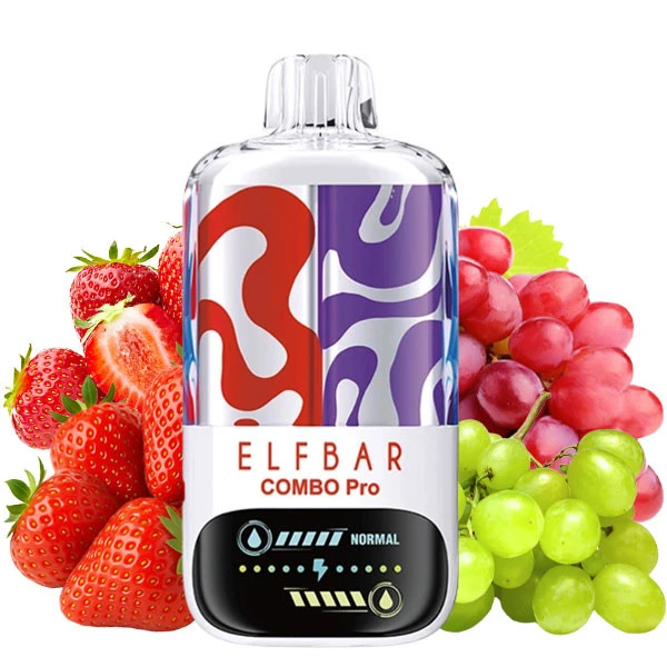 Одноразовая электронная сигарета Elf Bar Combo Pro Strawberry & Grape (Клубника & Виноград) (30000 Затяжек)
