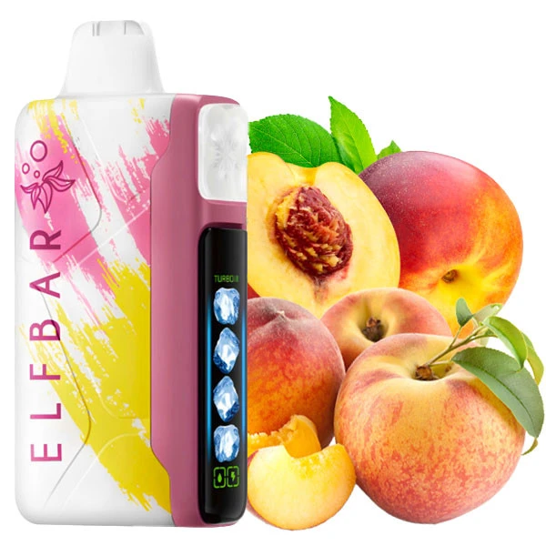 Одноразова електронна сигарета Elf Bar Ice King Peach+ (Персик +) (40000 Затяжок)