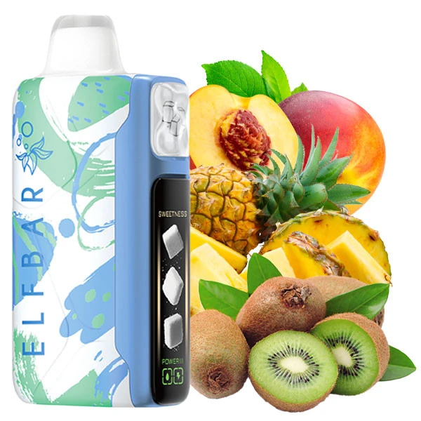 Одноразовая электронная сигарета Elf Bar Sweet King Kiwi Pineapple Peach (Киви Ананас Персик) (30000 Затяжек)