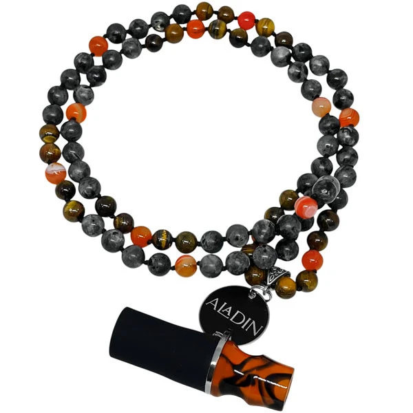 Персональний мундштук в упаковці Aladin Premium (Помаранчевий з чорним)