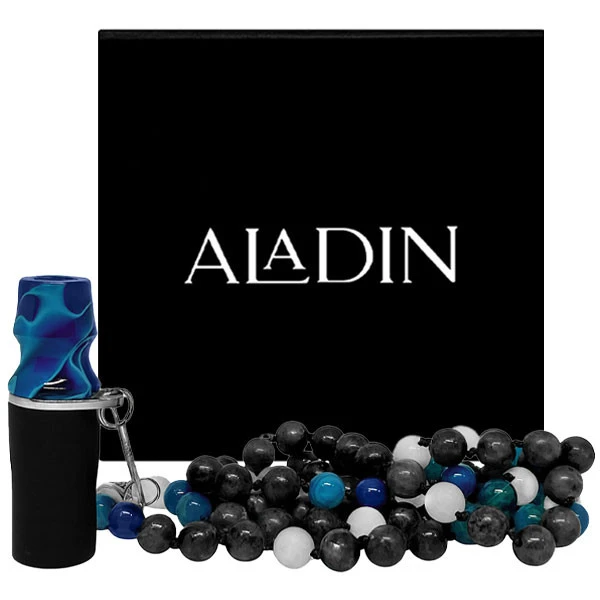 Персональный мундштук в упаковке Aladin Premium (Синий)
