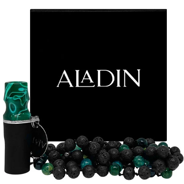 Персональний мундштук в упаковці Aladin Premium (Зелений)