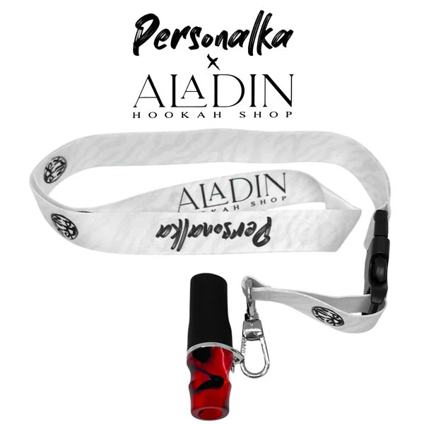 Персональный мундштук в упаковке Aladin x Personalka AP004 (Красный с черным и белым)