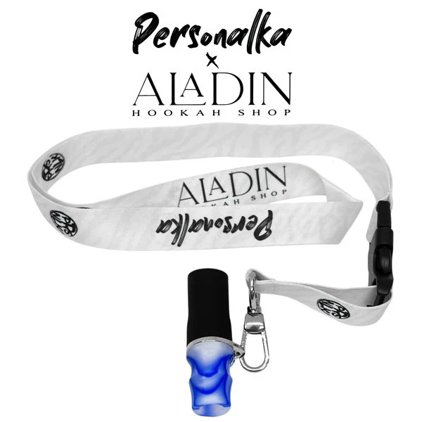 Персональный мундштук в упаковке Aladin x Personalka AP015 (Белый с синим)