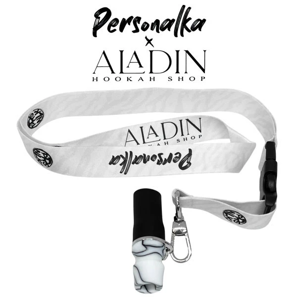 Персональный мундштук в упаковке Aladin x Personalka AP016 (Белый с черным)