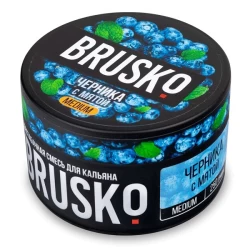 Безтютюнова  Суміш Brusko Medium Line Чорниця М'ята 250 гр