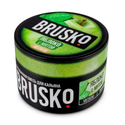 Безтютюнова суміш Brusko Medium Line Яблуко з М'ятою 50 гр