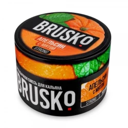 Безтютюнова суміш Brusko Strong Line Апельсин з М'ятою 50 гр