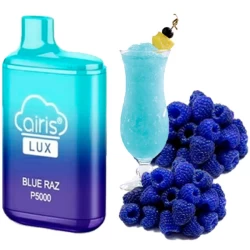 Одноразова електронна сигарета Airis Lux Blue Raz (Блу Разз) (P5000 Затяжок)