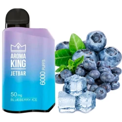 Одноразова електронна сигарета Aroma King Jetbar Blueberry Ice (Чорниця Лід) (6000 Затяжок)