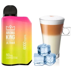 Одноразова електронна сигарета Aroma King Jetbar Coffee Ice (Кава Лід) (6000 Затяжок)