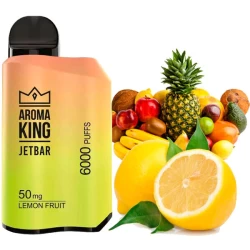 Одноразова електронна сигарета Aroma King Jetbar Lemon Fruit (Лимон Фрут) (6000 Затяжок)