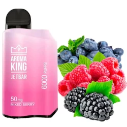 Одноразова електронна сигарета Aroma King Jetbar Mixed Berry (Мікс Ягід) (6000 Затяжок)