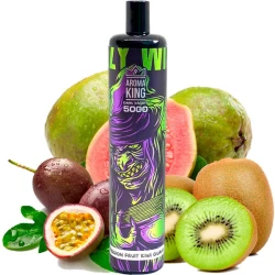 Одноразова електронна сигарета Aroma King Passion Fruit Kiwi Guava (Маракуя Ківі Гуава) (5000 Затяжок)