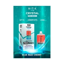 Одноразова електронна сигарета Crystal Pro Max Blue Razz Cherry (Блу Разз Вишня) (10000 Затяжок)