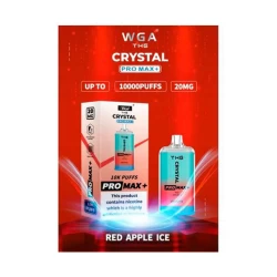 Одноразова електронна сигарета Crystal Pro Max Red Apple Ice (Червоне Яблуко Лід) (10000 Затяжок)