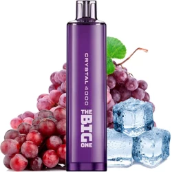 Одноразова електронна сигарета Crystal The Big One Grape Ice (Виноград Лід) (4000 Затяжок)