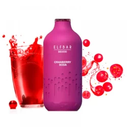 Одноразова електронна сигарета Elf Bar BB Cranberry Soda (Журавлина Газировка) (3000 Затяжок)