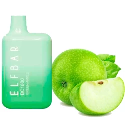 Одноразова електронна сигарета Elf Bar BC Green Apple (Зелене Яблуко) (1600 Затяжок)