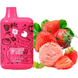 Одноразова електронна сигарета Elf Bar BC Strawberry Ice Cream (Полуниця Морозиво) (4000 Затяжок) (LE)