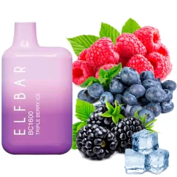 Одноразова електронна сигарета Elf Bar BC Triple Berry Ice (Тріпл Ягода Лід) (1600 Затяжок)