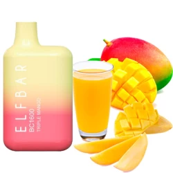 Одноразова електронна сигарета Elf Bar BC Triple Mango (Тріпл Манго) (1600 Затяжок)