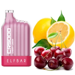 Одноразова електронна сигарета Elf Bar CR Cherry Lemon (Вишня Лимон) (5000 Затяжок)