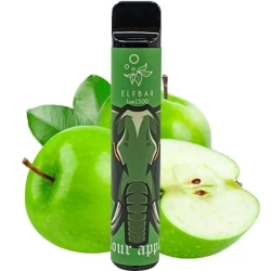 Одноразова електронна сигарета Elf Bar Lux Sour Apple (Кисле Яблуко) (1500 Затяжок)