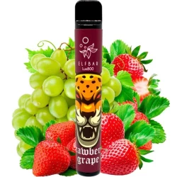 Одноразова електронна сигарета Elf Bar Lux Strawberry Grapes (Полуниця Виноград) (800 затяжок)