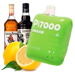 Одноразова електронна сигарета Elf Bar Pi Lemon Rum (Лимон Ром) (7000 Затяжок)