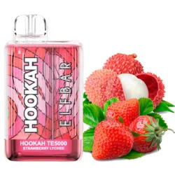 Одноразова електронна сигарета Elf Bar TE Hookah Edition Strawberry Lychee (Полуниця Лічі) (5000 Затяжок)