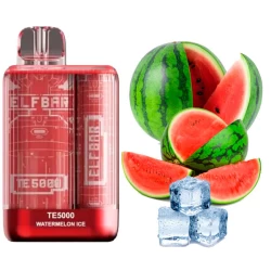 Одноразова електронна сигарета Elf Bar TE Watermelon Ice (Кавун Лід) (5000 Затяжок)