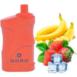 Одноразова електронна сигарета GORD Strawberry Banana Ice (Полуниця Банан Лід) (4000 Затяжок)