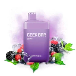 Одноразова електронна сигарета Geek Bar Berry Trio Ice (Ягода Тріо Лід) (5000 Затяжок)